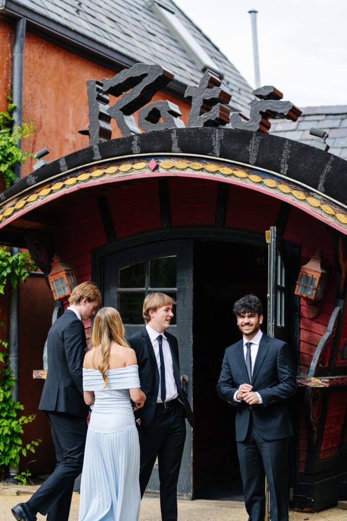 Guests enjoyed time together before the ceremony at Rat's Restaurant, one of New Jersey's most romantic event venues.